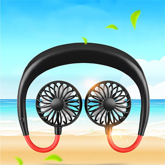 Rechargeable Portable Neck Fan — 3-Speed Desktop & Hanging