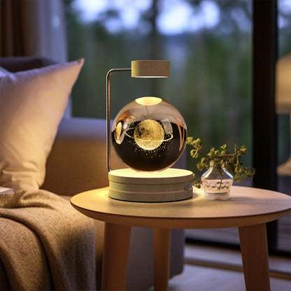 Crystal Ball Dinosaur Night Light — USB Bedside Lamp