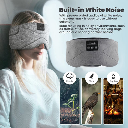 Bluetooth Sleep Eye Mask with White Noise