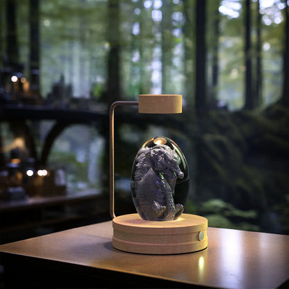 Crystal Ball Dinosaur Night Light — USB Bedside Lamp