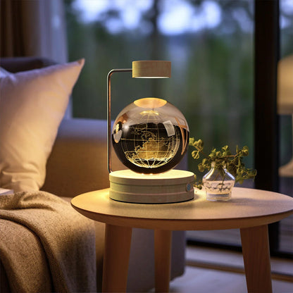 Crystal Ball Dinosaur Night Light — USB Bedside Lamp