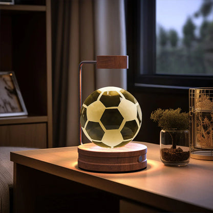 Crystal Ball Dinosaur Night Light — USB Bedside Lamp