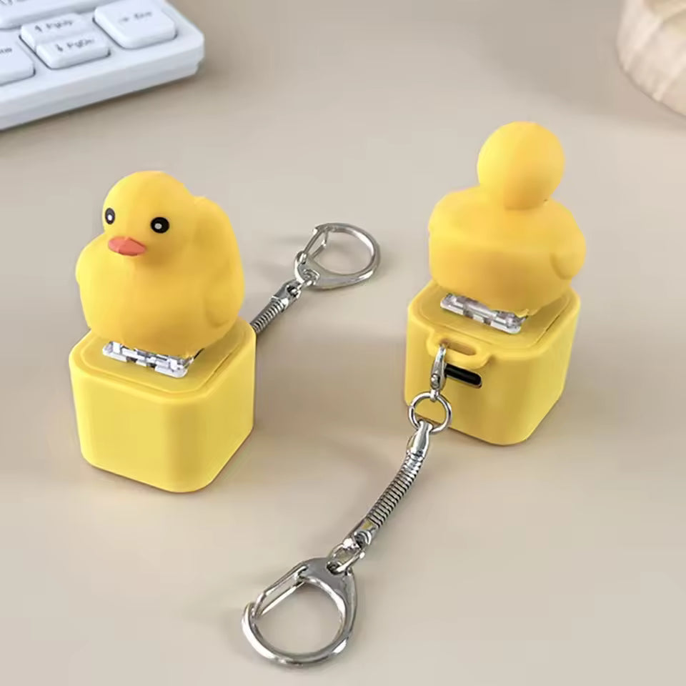 Duck Keyboard Keycaps Quacky Duck Fidget Toy Sensory Toys Stress Reliever Keycaps That Quack Key Board Clicker for Women Men