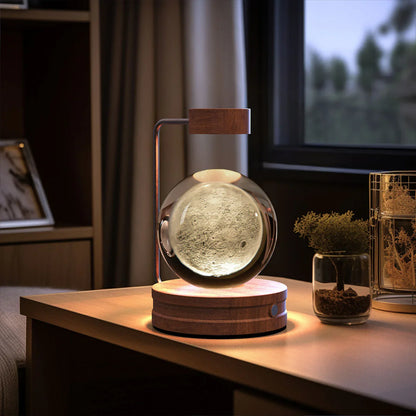Crystal Ball Dinosaur Night Light — USB Bedside Lamp