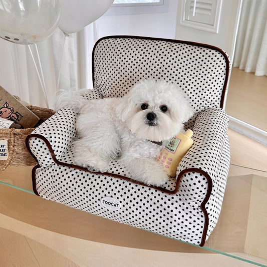 Warm Fleece Pet Bed — Washable Dog & Cat Bed